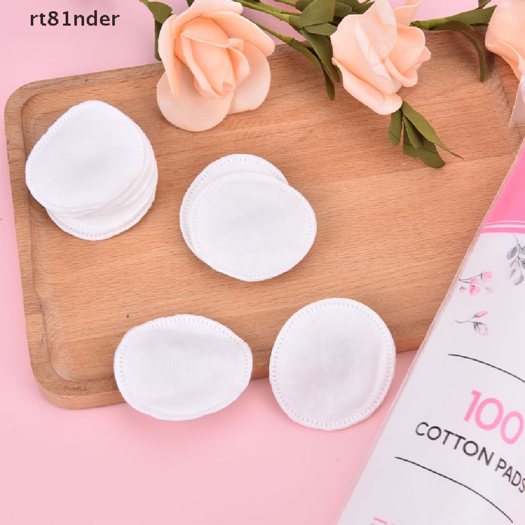 Set 100 Bông Tẩy Trang 100% Cotton Hình Tròn Mềm Mại Tiện Dụng