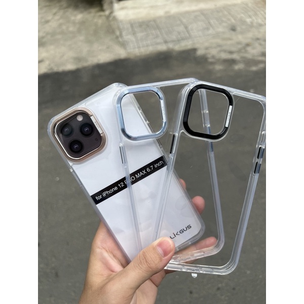 Ốp LIKGUS trong viền camera màu cho iPhone 13ProMax và 12ProMax