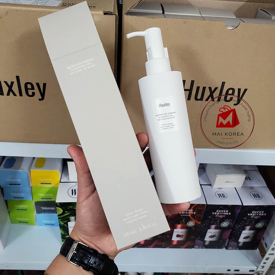 Sữa Rửa Mặt Huxley Dạng Gel 200ml mẫu mới