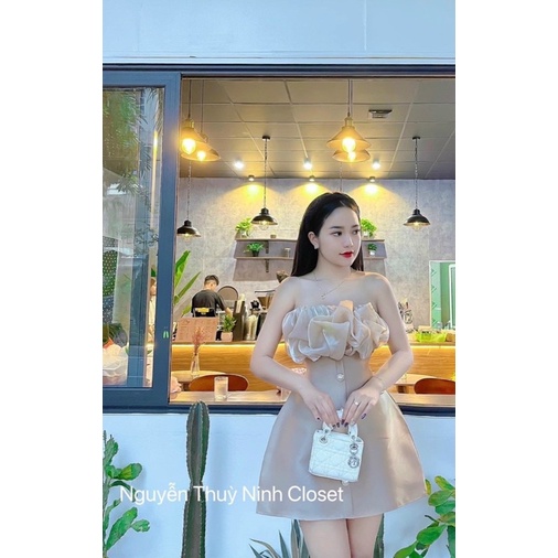 Váy Tafta Pha Bèo Ngực Mã TK5