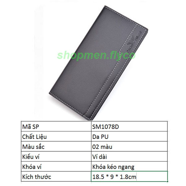 Ví da nam dài ngăn đựng tiền thẳng nhiều ngăn đựng giấy tờ thẻ , shop ví nam tại hà nội