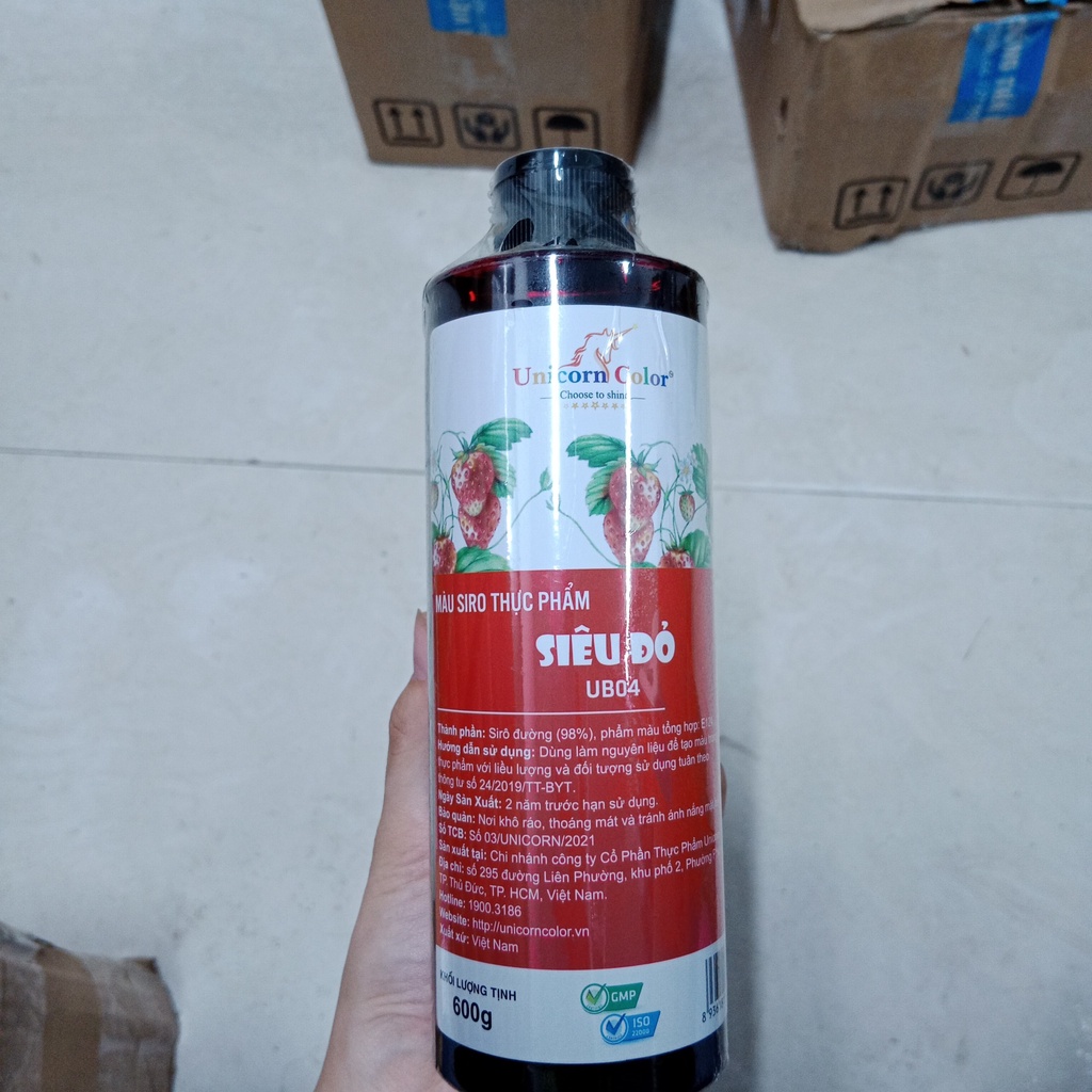 Màu thực phẩm Unicorn 210g, siro trang trí bánh kem