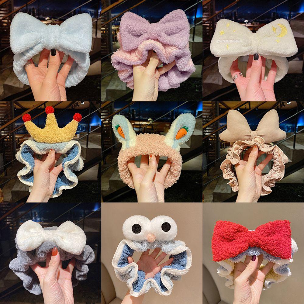 MIH Băng Đô Cài Tóc Bằng Lông Nhung Chống Trượt Phong Cách Hàn Quốc