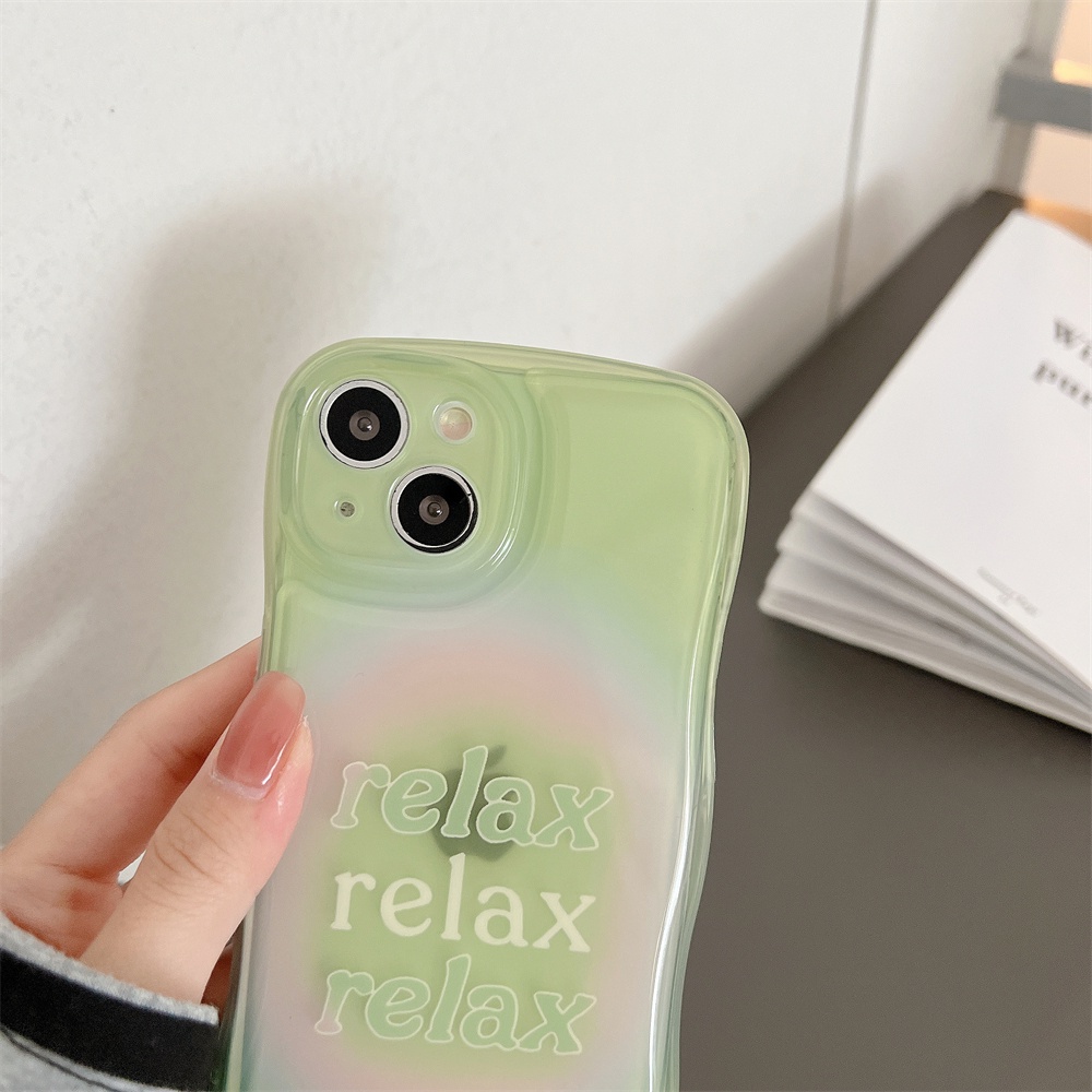 Ốp Điện Thoại Tpu Silicon Chống Sốc Màu Xanh Lá Đơn Giản Bảo Vệ Ống Kính Máy Ảnh Cho iPhone 14 12 13 11 Pro Max Plus