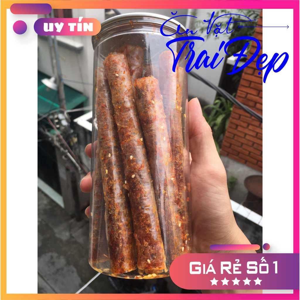 Bánh Tráng Cây Sa Tế Phô Mai Hủ Pet 300g - Trai Đẹp Snack