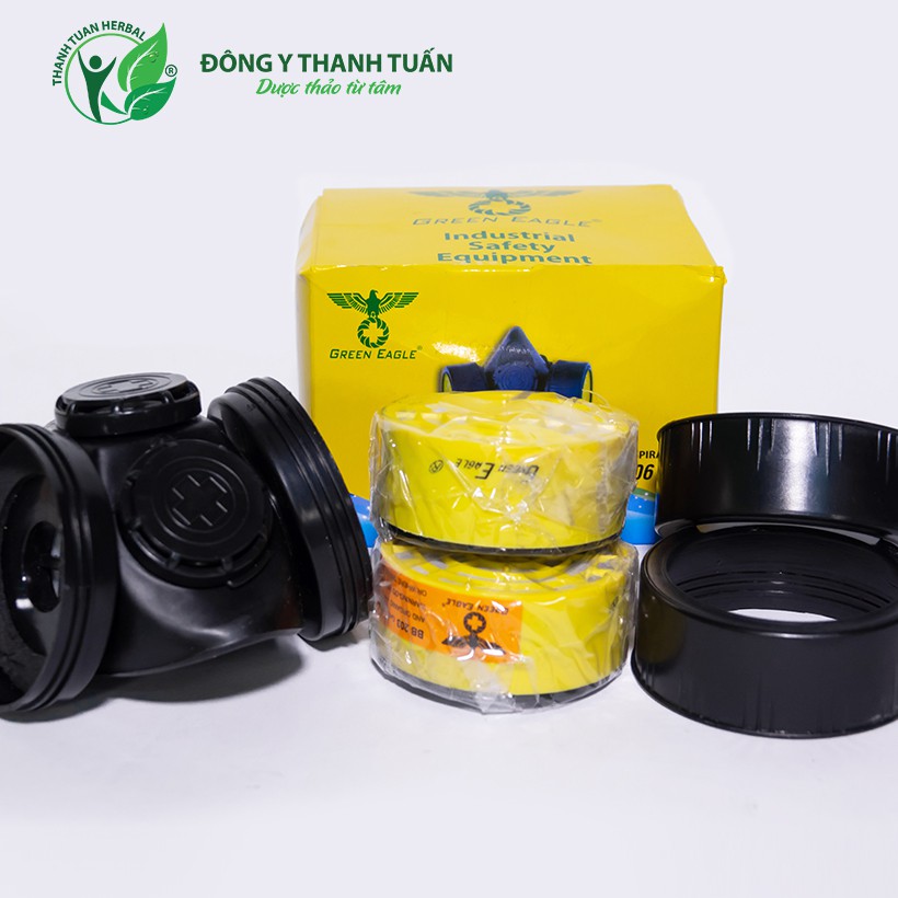 Mặt Nạ Phòng Độc Và Bụi Bẩn 2 Phin Lọc Green Eagle BB306