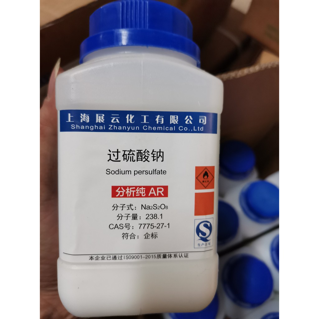 Hóa chất Sodium persulfate natri persulfat CAS 7775-27-1 Na2S2O8 Xilong lọ 500g