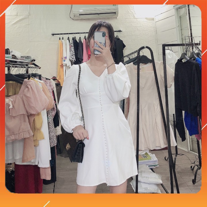 Váy trắng nữ / Đầm trắng nữ đi tiệc / Đầm trắng nữ đính ngọc | BigBuy360 - bigbuy360.vn
