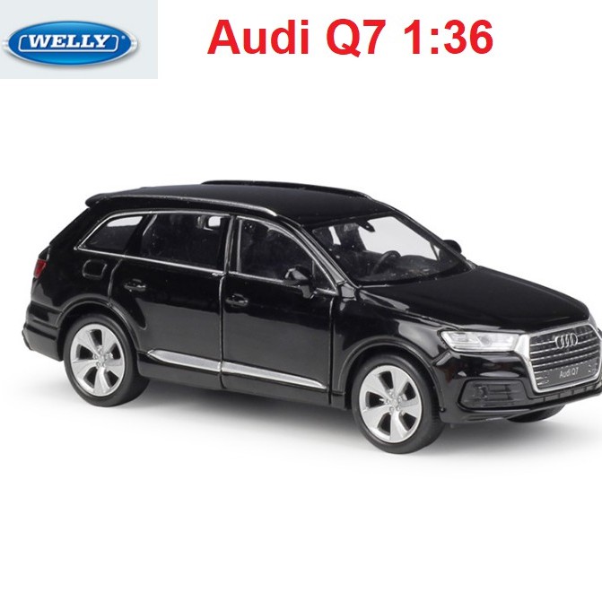 Xe mô hình ô tô Audi Q7 tỉ lệ 1:36 Welly xe bằng kim loại mở được 2 cửa