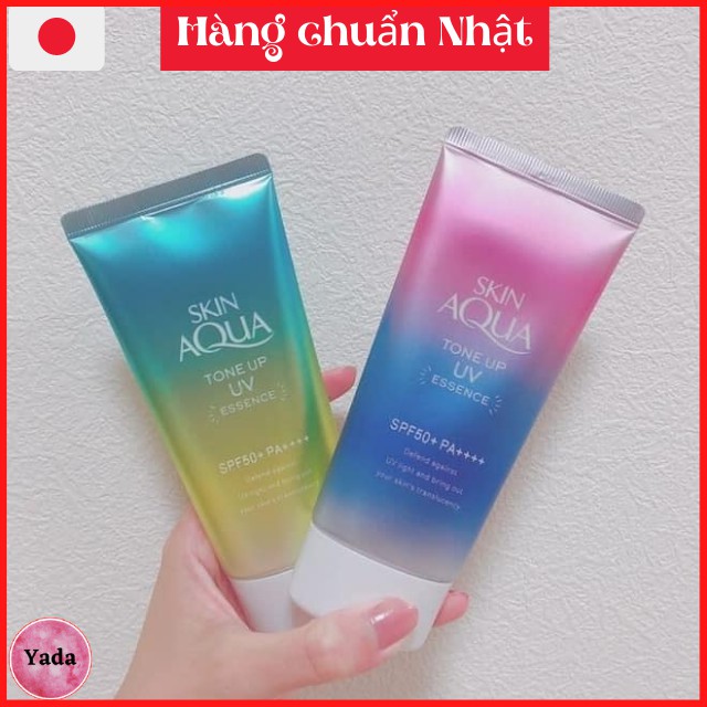 [NÂNG TÔNG DA] Kem Chống Nắng Kiềm Dầu Nâng Tông Skin Aqua Tone Up UV Essence 80g SPF50+ PA++++ Nội Địa Nhật | BigBuy360 - bigbuy360.vn