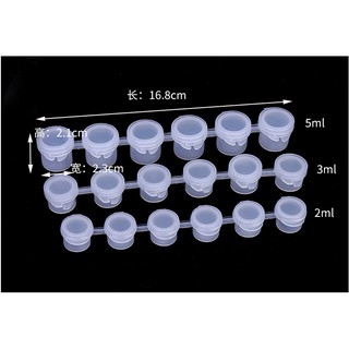 10 Vỉ Hủ Nhựa 3ml, 5ml đựng màu nước