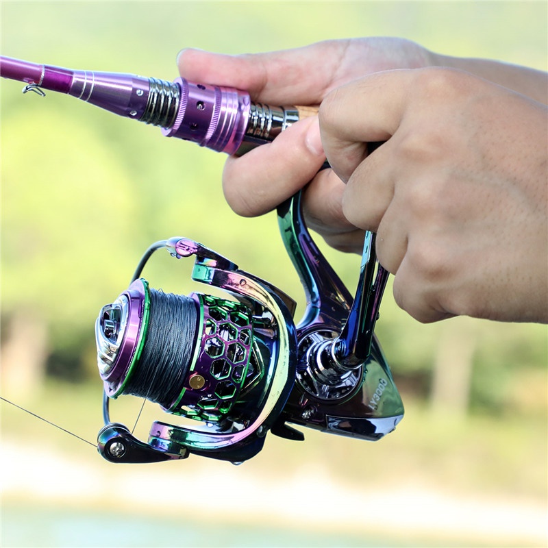 Sougayilang Fishing Reel 13 +1 BB Spinning Reels Light Weight Ultra Smooth Powerful Fishing Reels CNC Left/right Handle with Graphite Frame for Freshwater Fishing