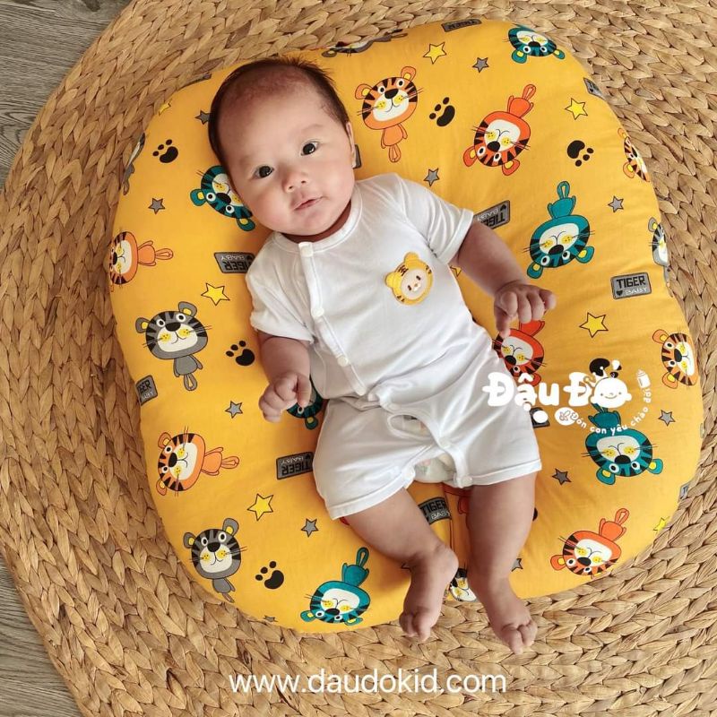 ♥️Tặng kèm túi ♥️ Gối chống trào cotton cho bé