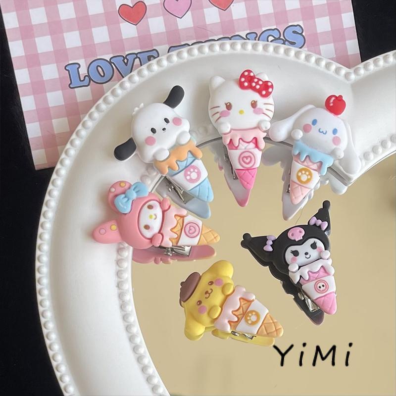 Kẹp Tóc Hình Que Kem Sanrio Dễ Thương Cho Bé Gái