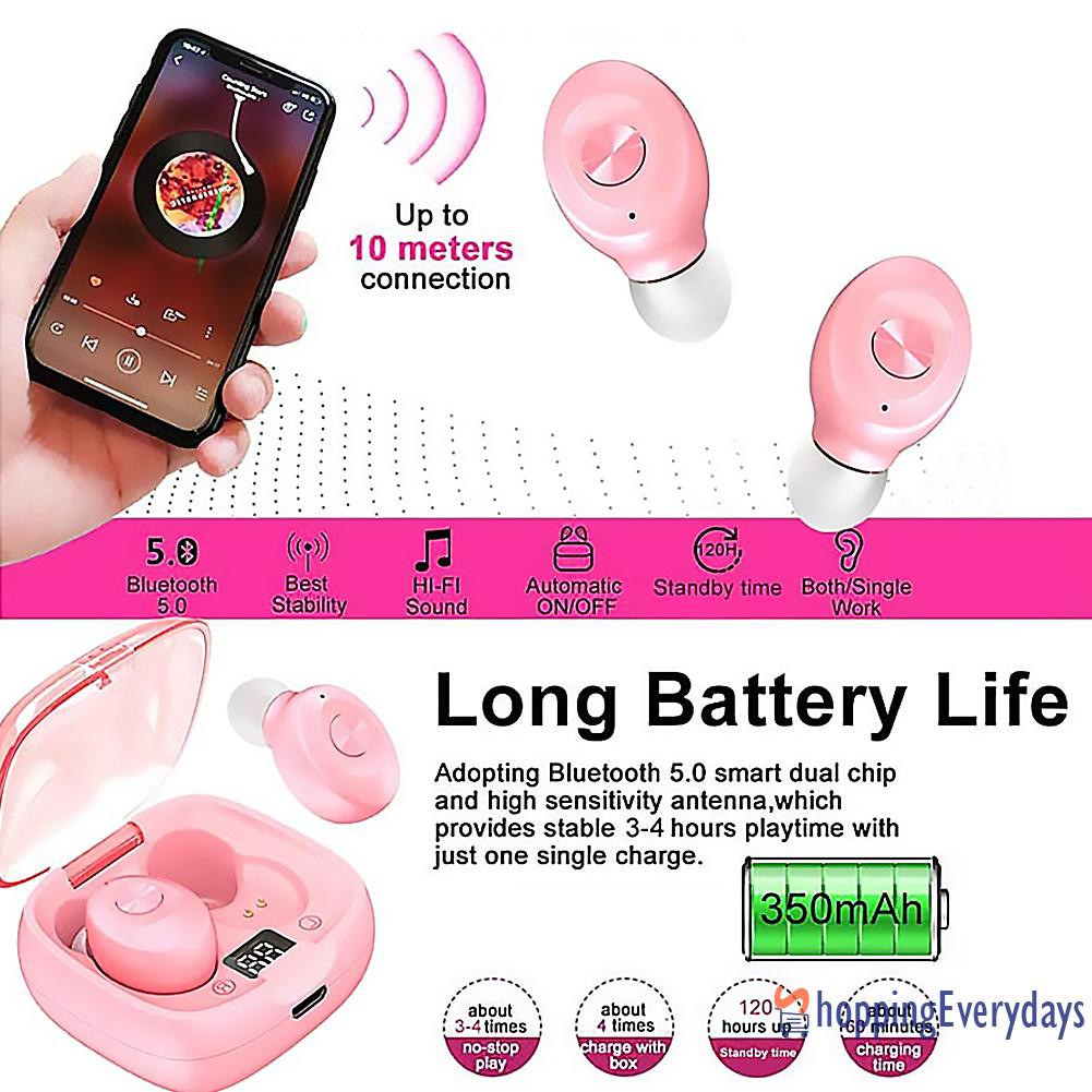 Tai Nghe Bluetooth Không Dây Sh Xg8 Tws Chống Thấm Nước Kèm Phụ Kiện