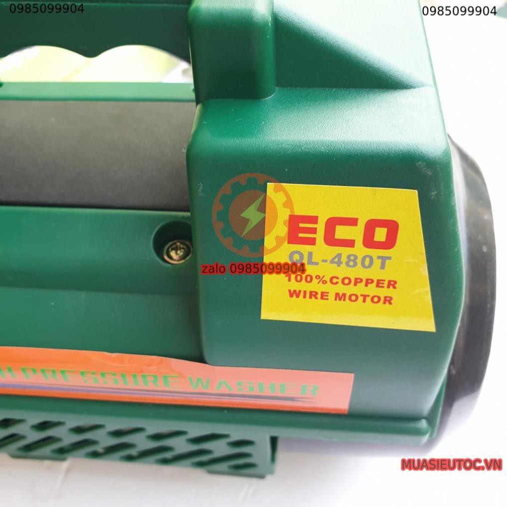 Máy xịt rửa xe áp lực có chỉnh tăng giảm áp QL480T ECO 2800W vệ sinh bảo dưỡng điều hoà máy lạnh | Dây Đồng 100%