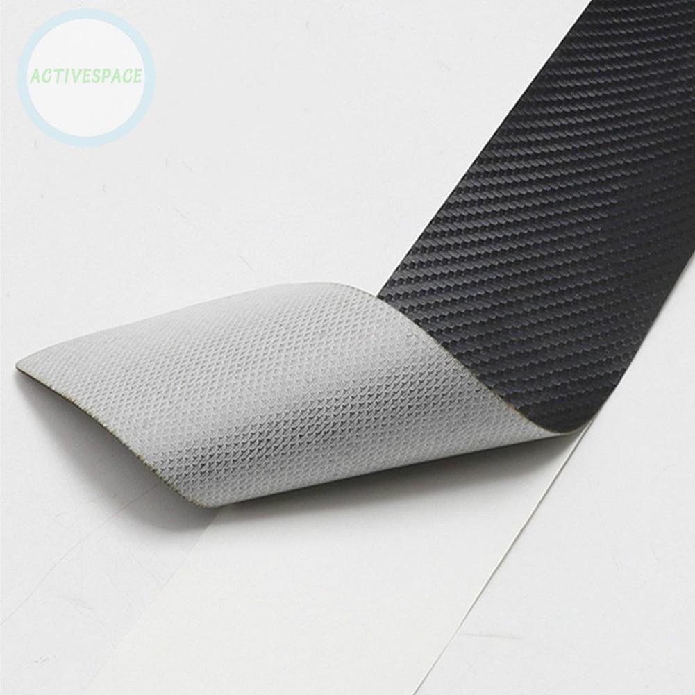 4pcs Normal Type Carbon Fiber Door Sill Strip Welcome Pedal Anti-stepping Strip