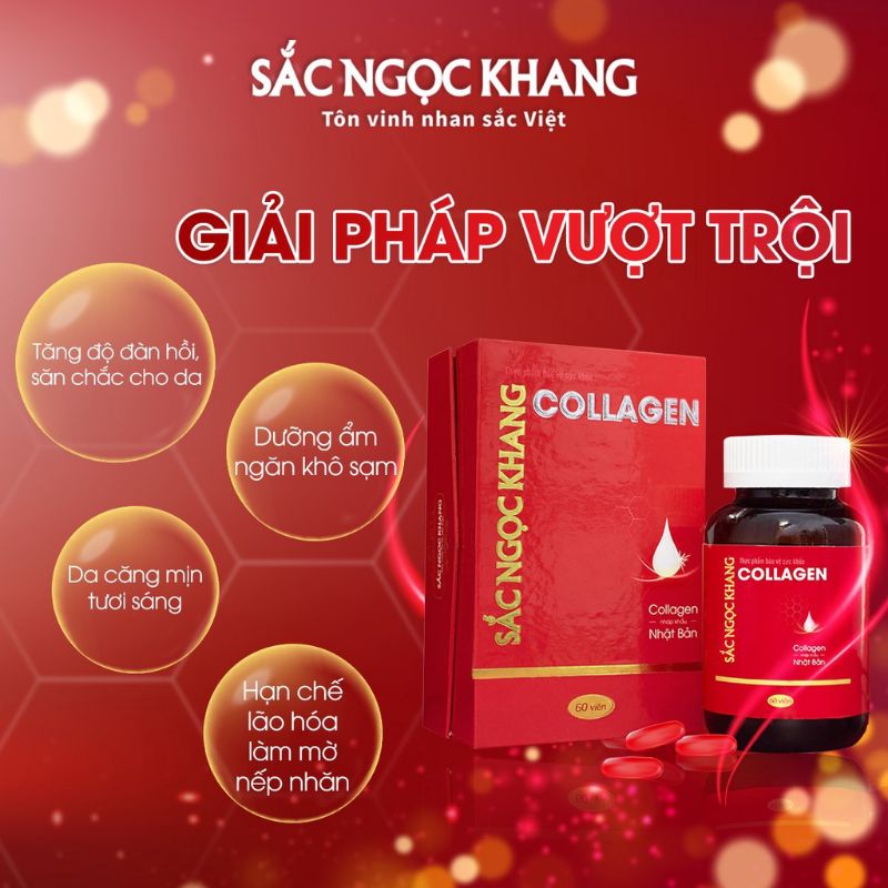 Viên uống collagen SẮC NGỌC KHANG chính hãng