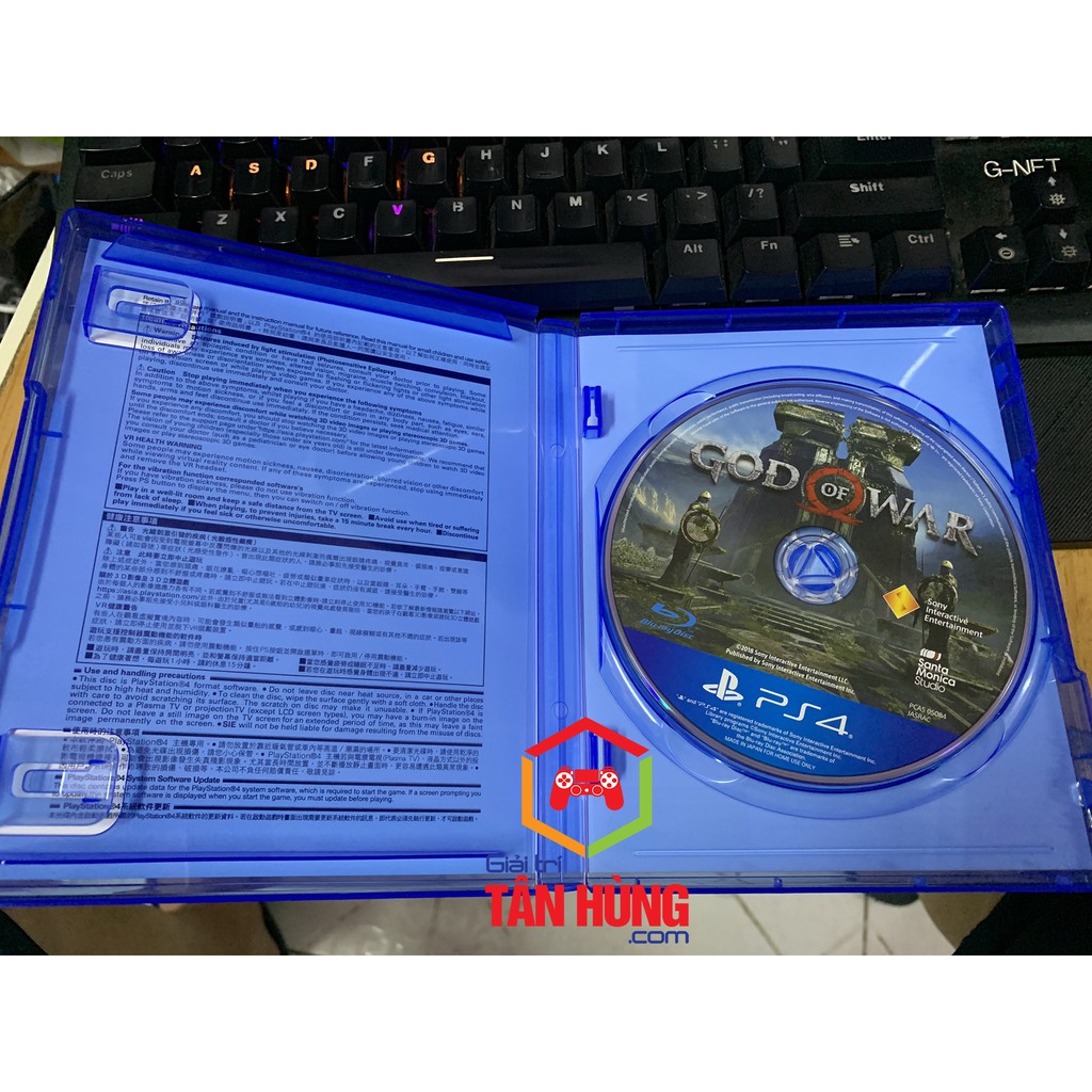 Đĩa Game Ps4 God Of War 4 New Seal 100% Full Box Hệ US