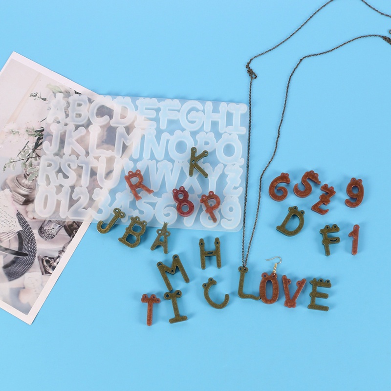 Khuôn Silicon Hình Chữ Cái / Mặt Cười / Chữ Số Hoạt Hình DIY