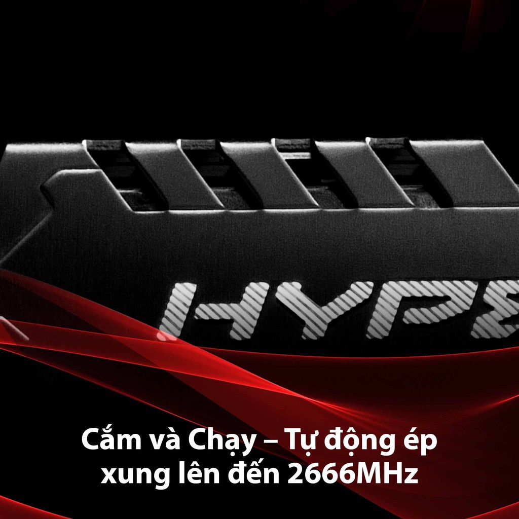 Ram máy tính PC Kingston Fury DIMM 2666Mhz DDR4 CL16 Black 8GB HX426C16FB3/8