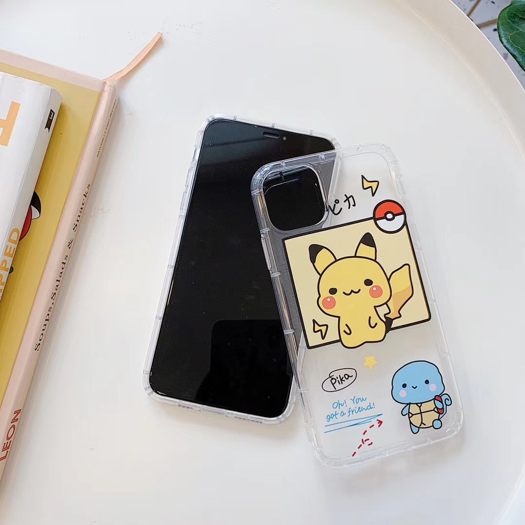 Ốp điện thoại TPU dẻo hình hoạt hình Pikachu / vịt dễ thương cho IPHONE11 11PROMAX 7PLUS 8 X XR XS | BigBuy360 - bigbuy360.vn