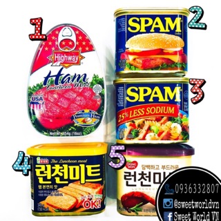 Các loại thịt Spam - Hàn Quốc