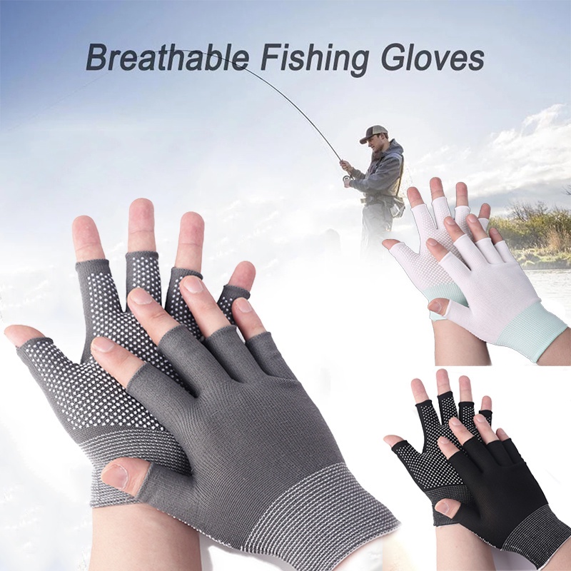 Găng Tay Hở Ngón Bằng Silicone Chống Trượt Dùng Tập Yoga Dành Cho Nữ