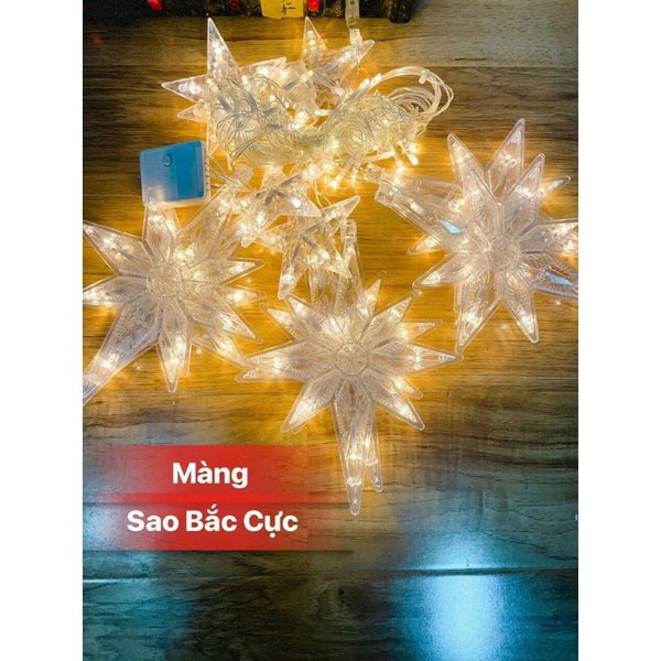 Dây đèn Led trang trí màng thả ngôi sao Bắc cực