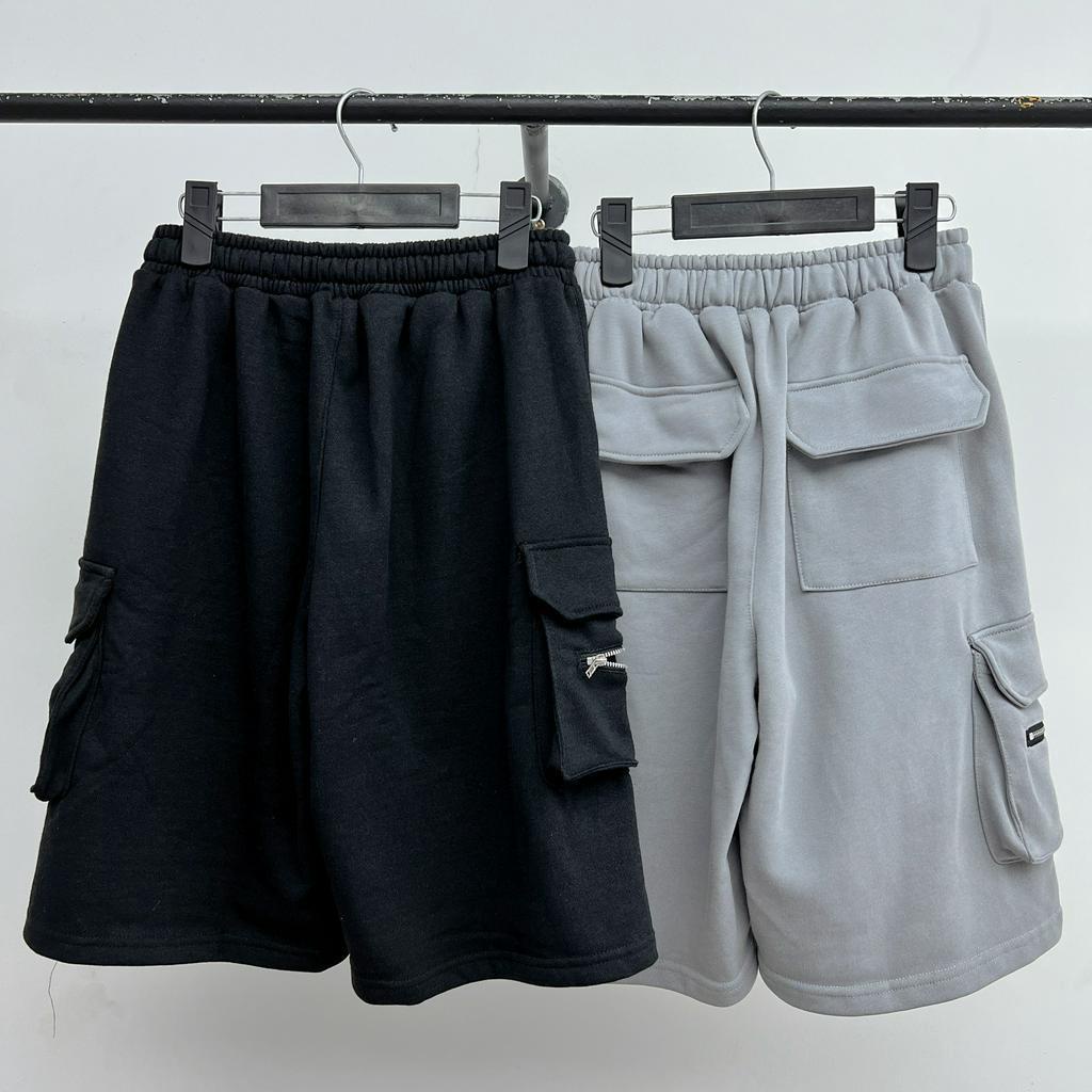 Quần short nam nữ khóa zip local brand , quần đùi cargo túi hộp unisex phong cách y2k - Gin store