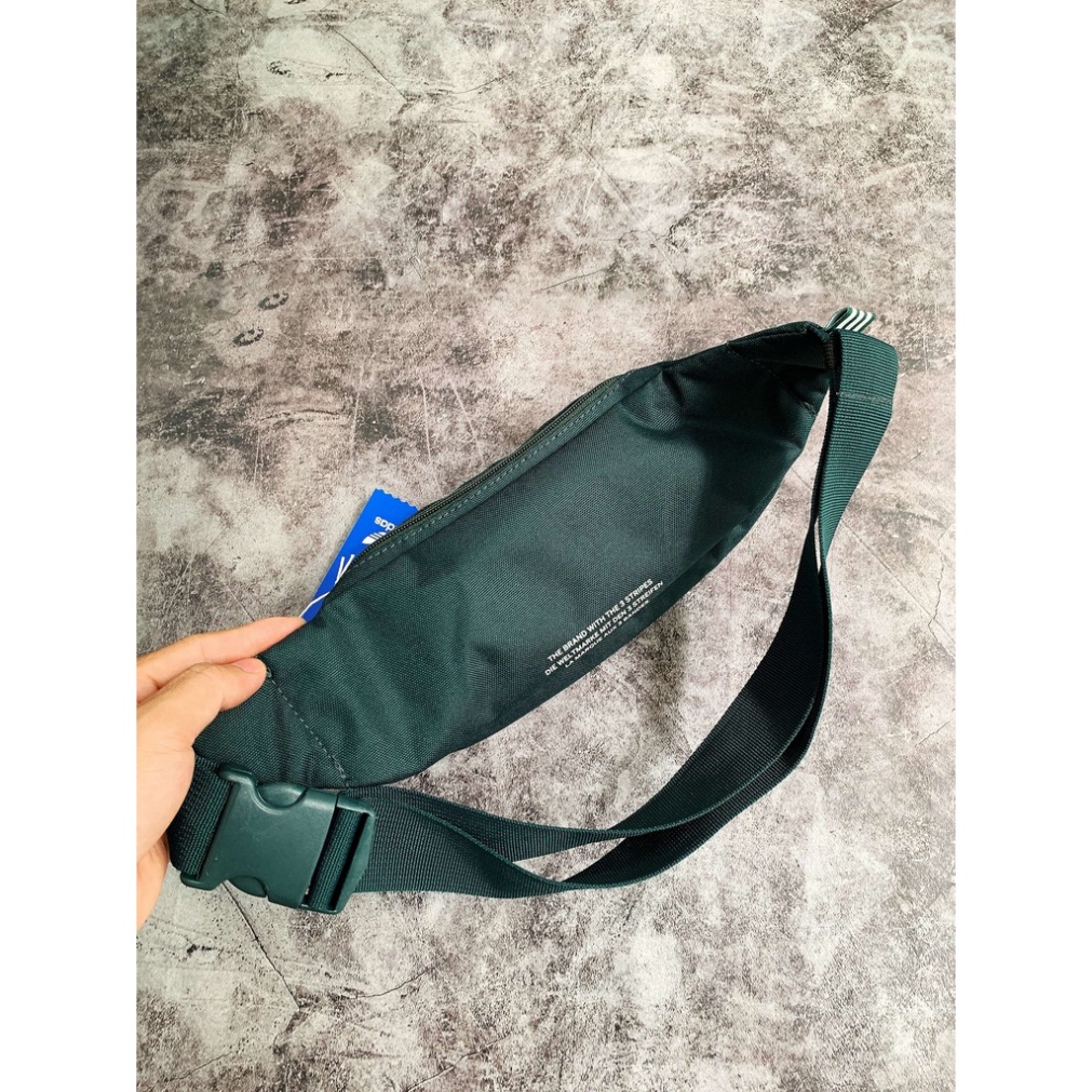 Túi Đeo Chéo l Túi Bao Tử Adidas DV CAMBO Essential Crossbody Bag - Dark Green - BH 6 Tháng [ CHUYÊN BÁN SỈ ]