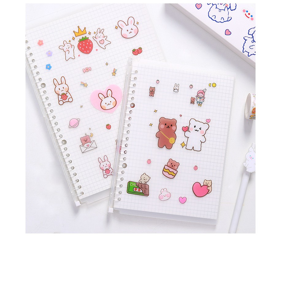 [Colorfulshop] Set 4 tấm hình dán dễ thương sáng tạo và giấy bộ nhãn dán trang trí dễ thương phong các Hàn Quốc ins