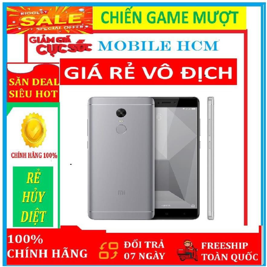 điện thoại Xiaomi Redmi Note 4X mới 2sim Ram 3G/32G, chơi game mượt, có Tiếng Việt sẵn