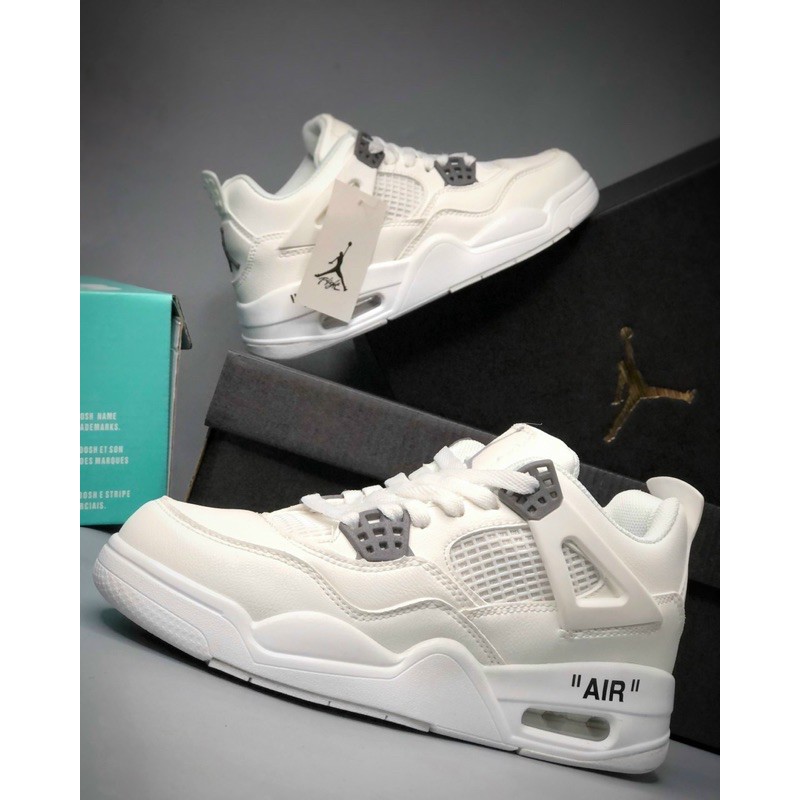 [ Full box] Giày Sneaker Jorda_n 4 OffWhite Full Box Full Phụ Kiện