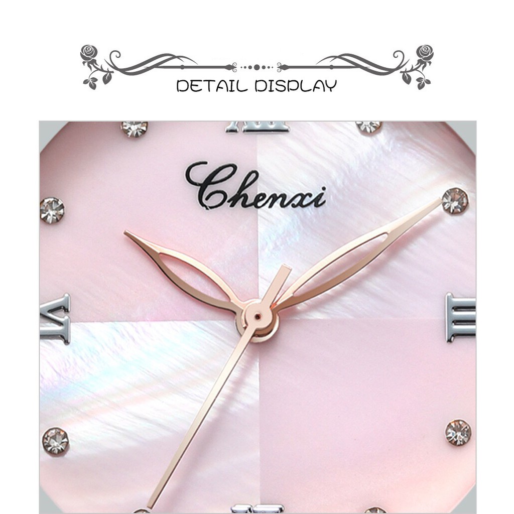 [CHÍNH HÃNG] Đồng hồ nữ CHENXI CX091M dây Titanium nhuyễn mặt khảm trai sang trọng nữ tính đầy quyến rũ | BigBuy360 - bigbuy360.vn