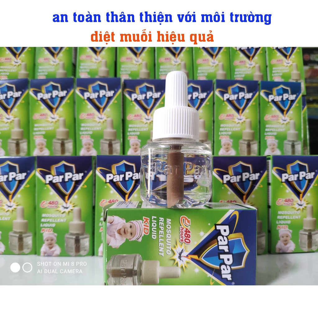 máy đuổi muỗi xông tinh dầu parpar (tặng 1lọ tinh dầu parpar)