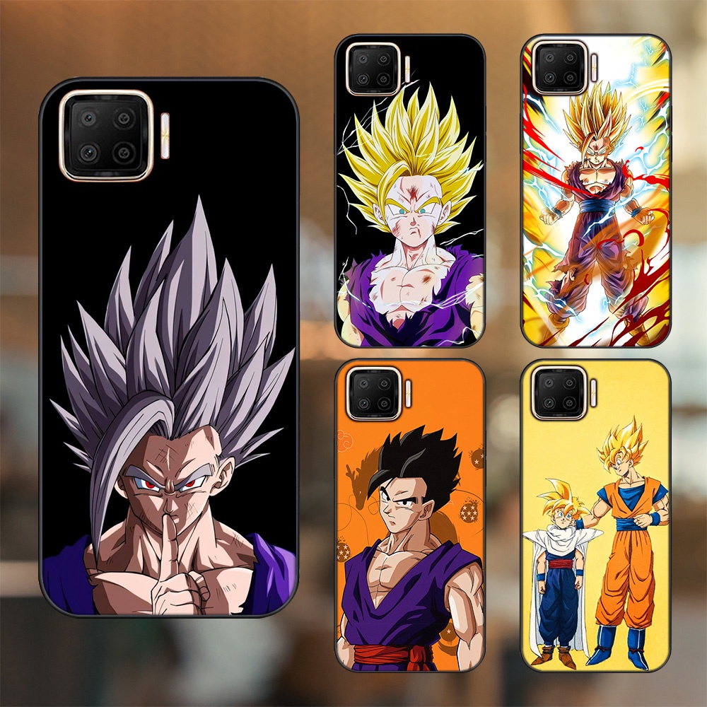 Ốp lưng Oppo A73, A93 4G viền đen in hình Gohan Dragon Ball
