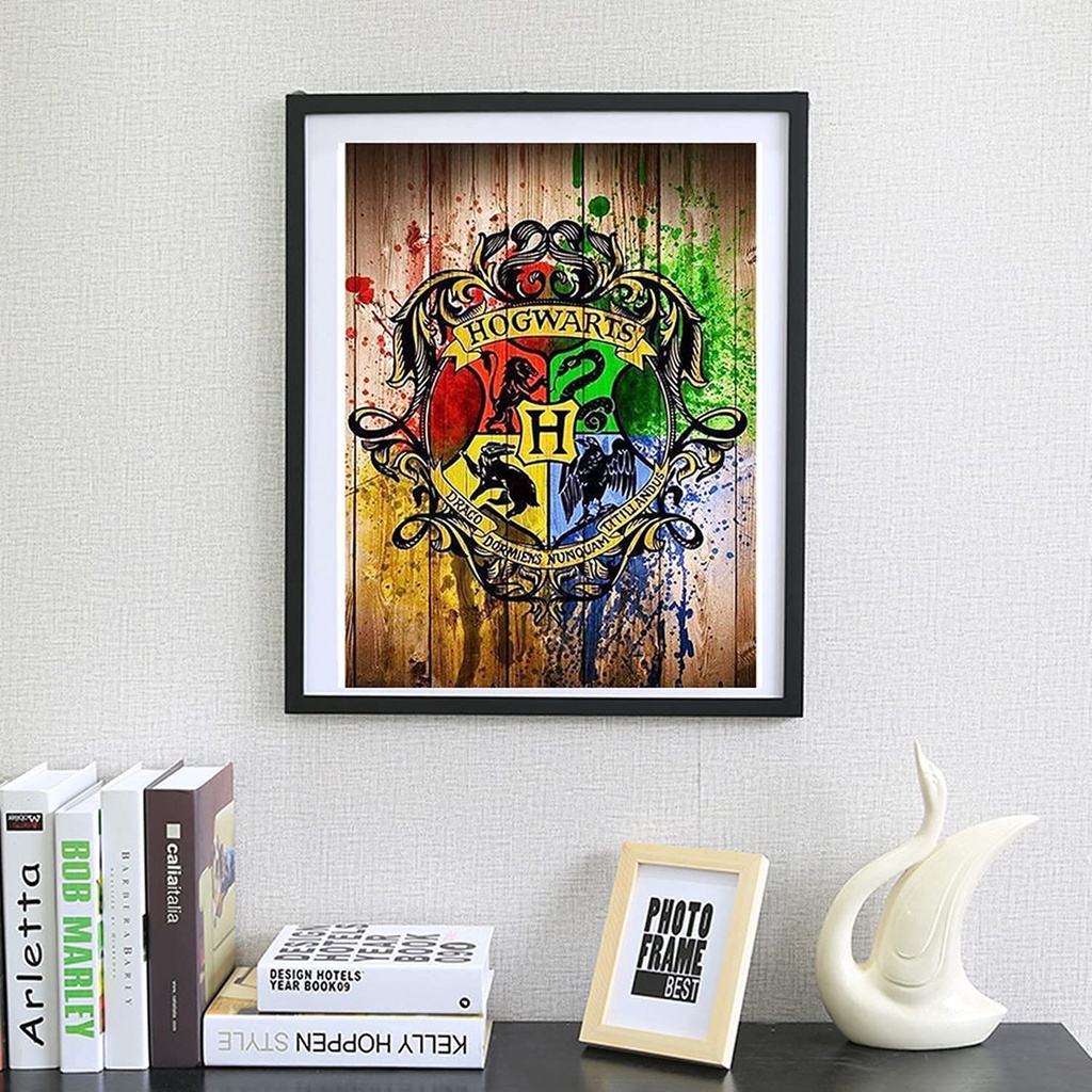 Bộ Tranh Đính Đá 5D Họa Tiết Harry Potter Độc Đáo DIY Dùng Trang Trí Nhà Cửa