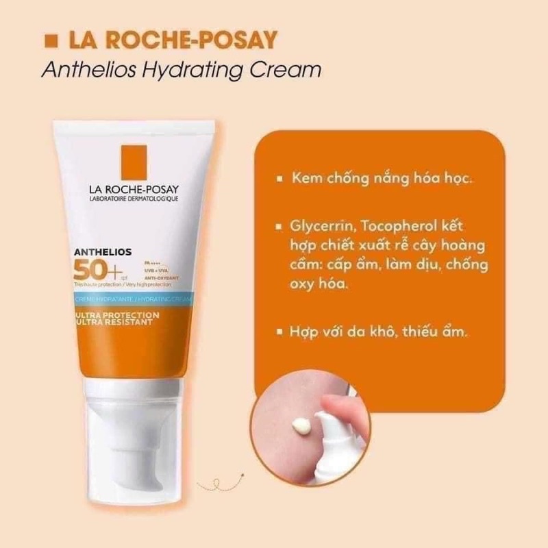 Kem chống nắng LRP vạch xanh dương da khô