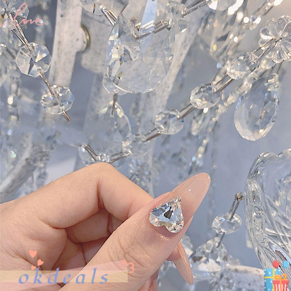 Hộp Phụ Kiện Trang Trí Móng Nghệ Thuật Hình Trái Tim / Ánh Trăng /