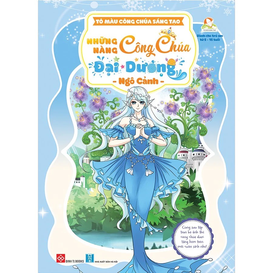 Sách - Tô màu công chúa sáng tạo - Những nàng công chúa đại dương