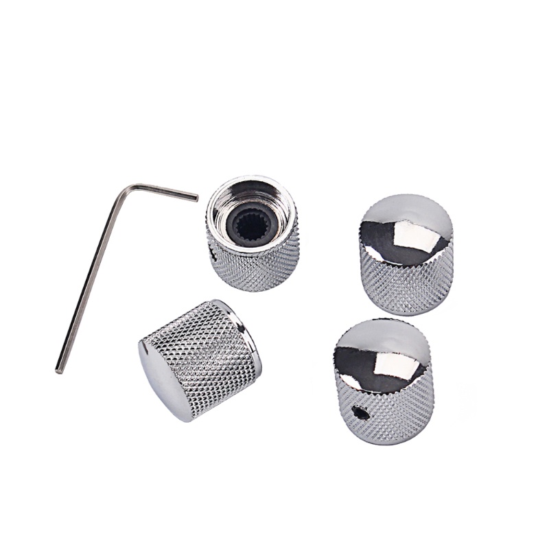 Set 4 Núm Điều Khiển Bằng Kim Loại Cho Đàn Guitar Điện