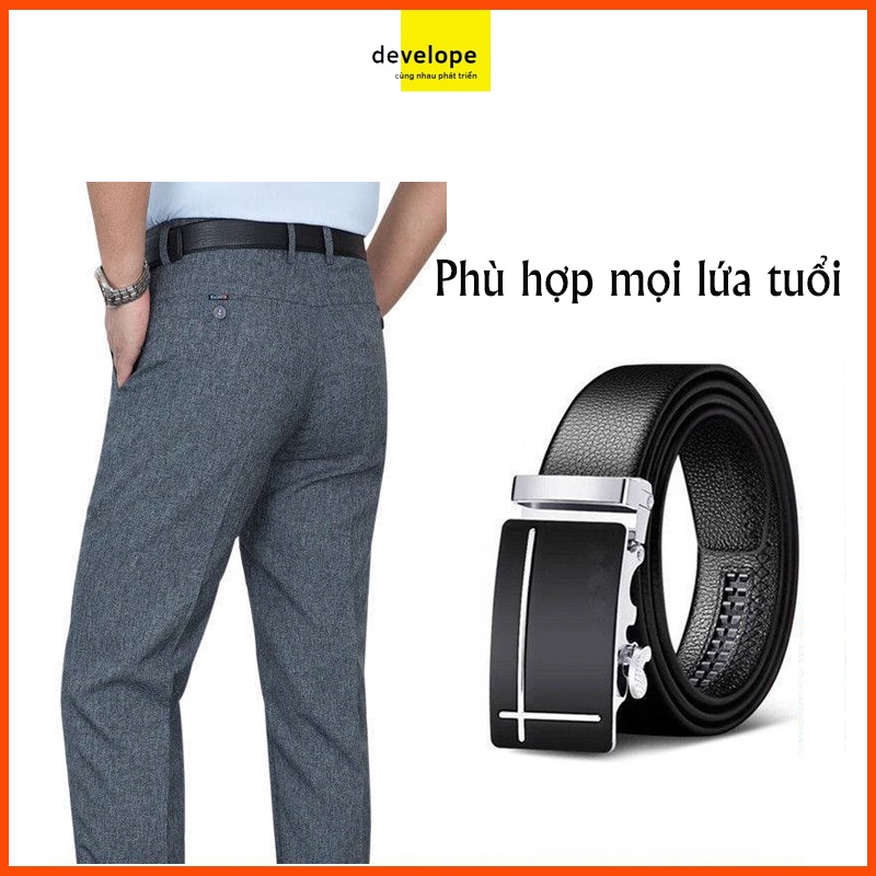 Thắt lưng Hàn Quốc kiểu dáng đơn giản thời trang cho nam nữ - DEVELOPE
