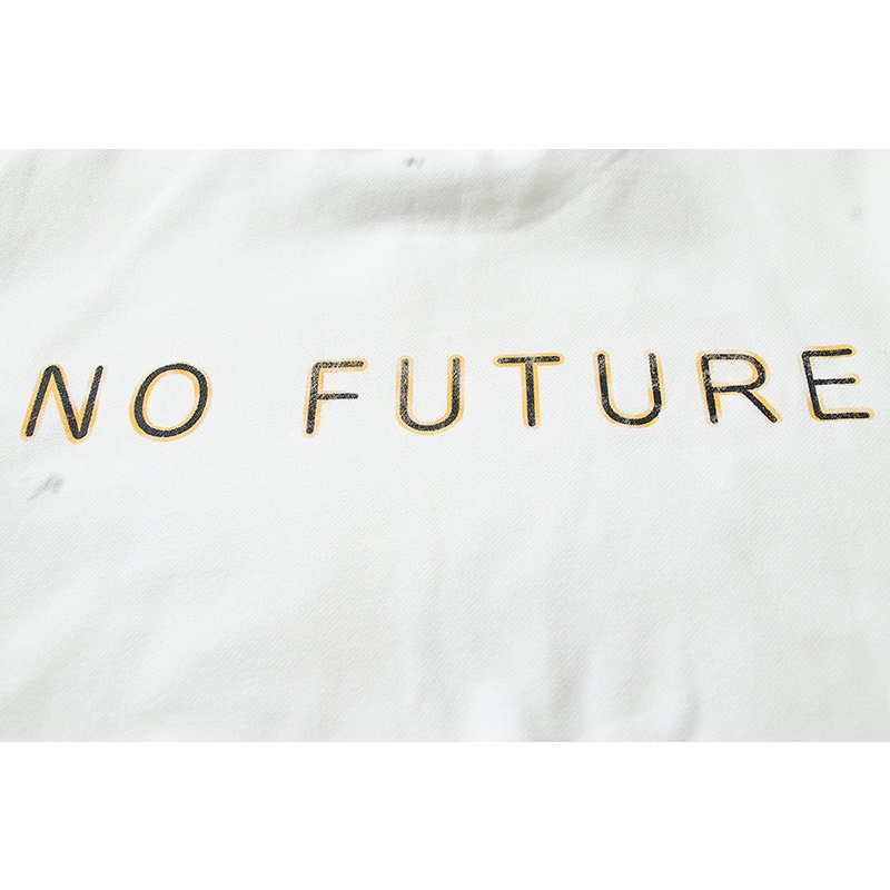 Hàng Bán Chạy SAINT M Distress Áo Sweatshirt Thể Thao Cotton Plus Size Tay Dài Đơn Giản Cho Nam Và Nữ