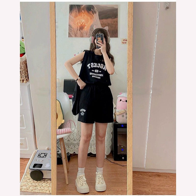 SET BỘ NỮ ÁO BA LỖ THỜI TRANG HÈ SIÊU XINH SIÊU TEEN VLTN FASHION