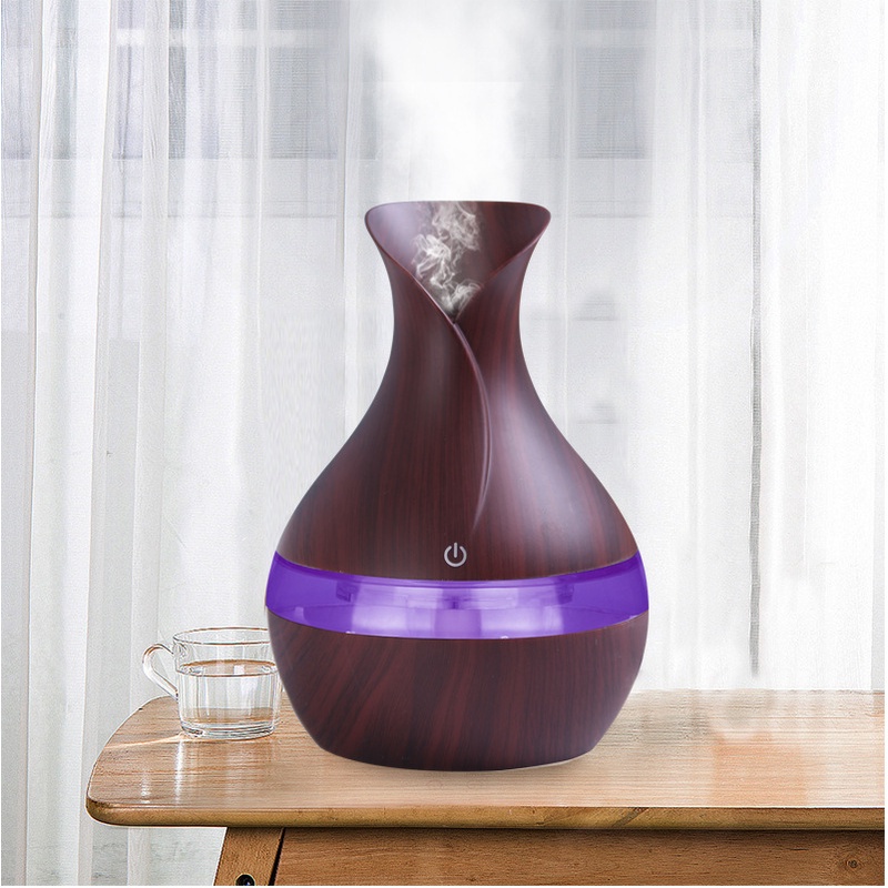 Máy Xông Tinh Dầu Phòng Ngủ Giúp Phòng Luông Thơm Máy Khuếch Tán Tinh Dầu Tulip 300ml Phun Sương Tạo Ẩm Xua Đuổi Muỗi