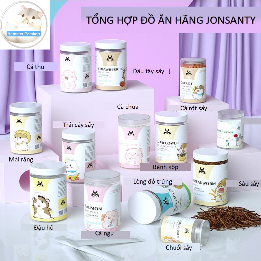 Thức ăn dặm đóng hộp cho hamster và thú cưng nhỏ
