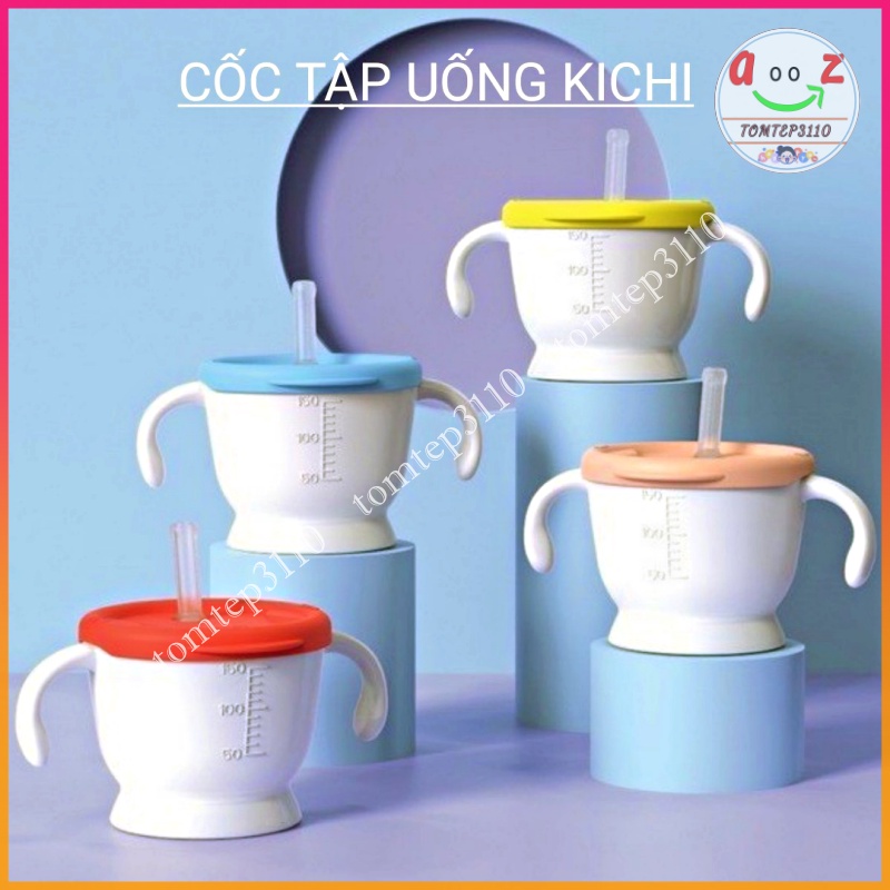 Cốc Tập Uống, Tập Hút Kichilachi 150ml 3 Giai Đoạn Cho Bé