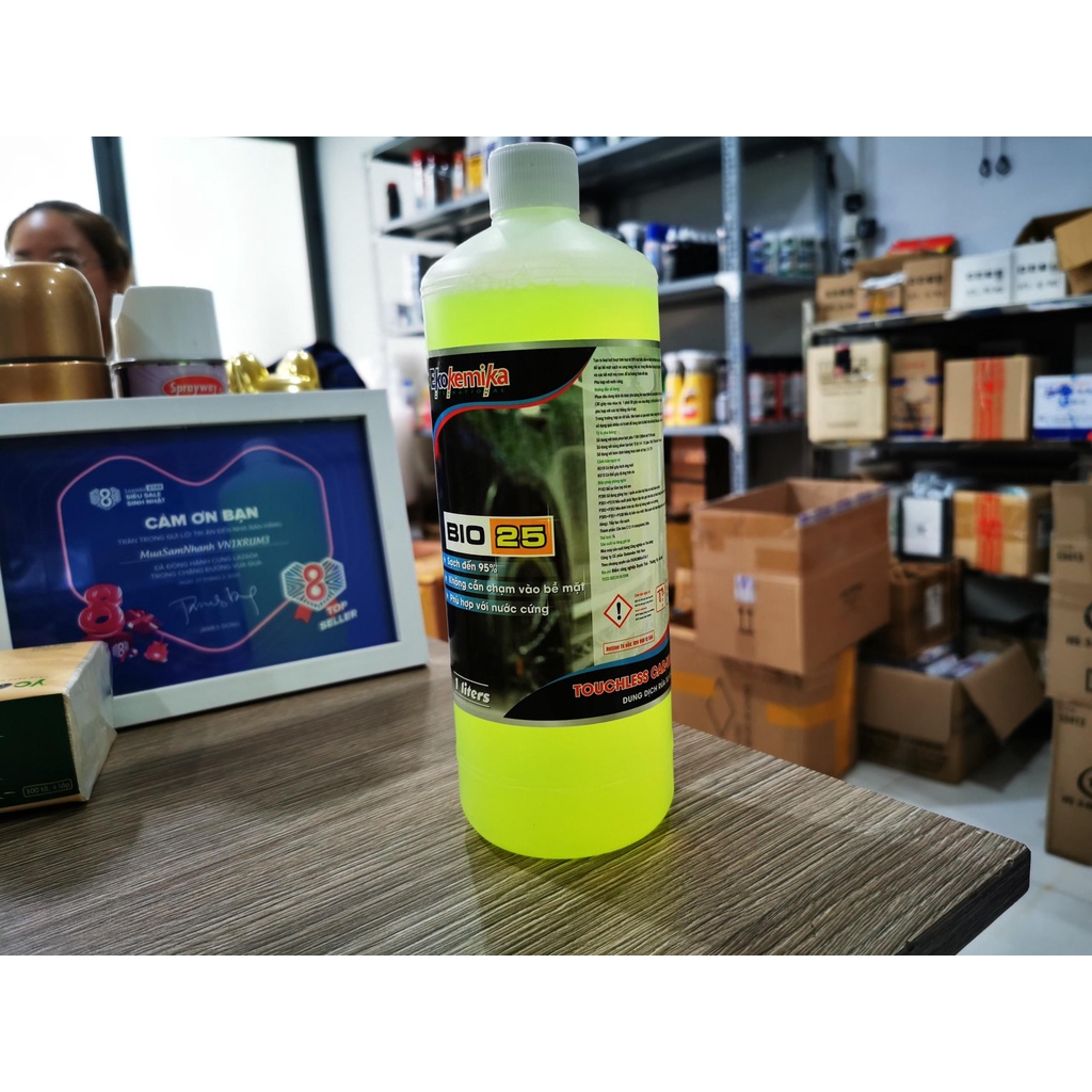 Ekokemika BIO 25 Rửa Xe Không Chạm Siêu Sạch Tặng Khăn Lau Xe