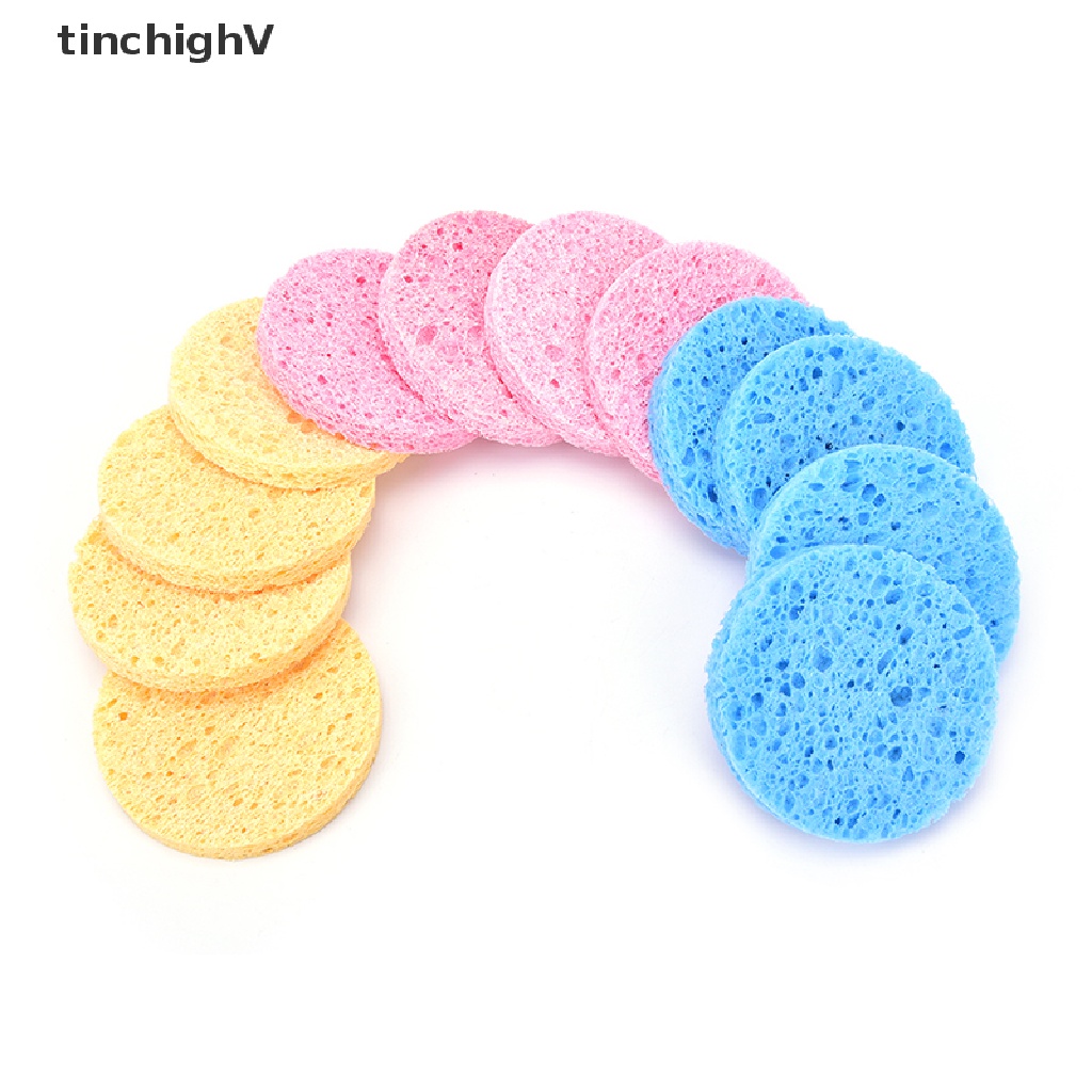 Set 4 Miếng Xốp Sợi Gỗ Tự Nhiên Tẩy Trang Làm Sạch Da Mặt